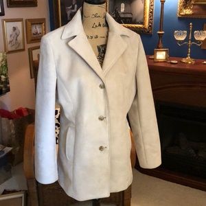 Calvin Klein faux suede coat